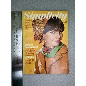 Vintage Fall/Winter 1966 Simplicity Fashion Magazine Sewing Illustrations Photos